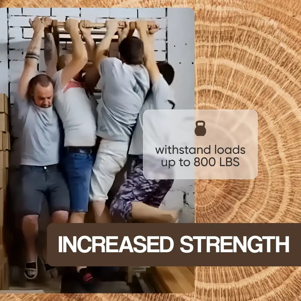 Wooden wall bars with removable Pull-Up Bar and Dip Bar vendor-unknown Wall bars